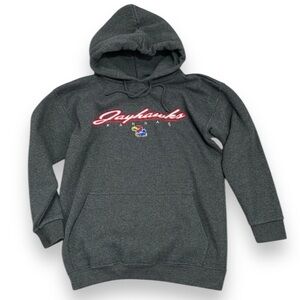 Gray Jayhawks Hoodie